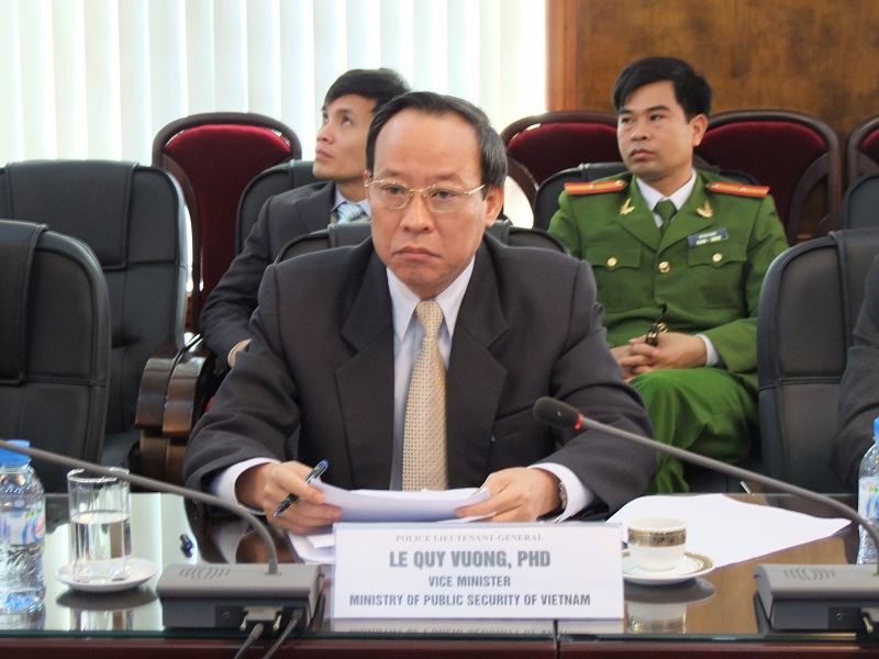 Trung tướng Lê Quy Vương, Thứ trưởng Bộ Công an tới dự
