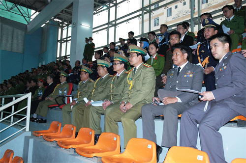 Trong khuôn khổ Hội nghị, các Đoàn nhà trường Cảnh sát thuộc các nước ASEAN đã đến thăm Học viện CSND