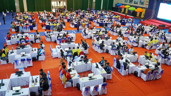Hội trường thi OLP’19 và ACM/ICPC 2019 tại Đại học Bách khoa Đà Nẵng
