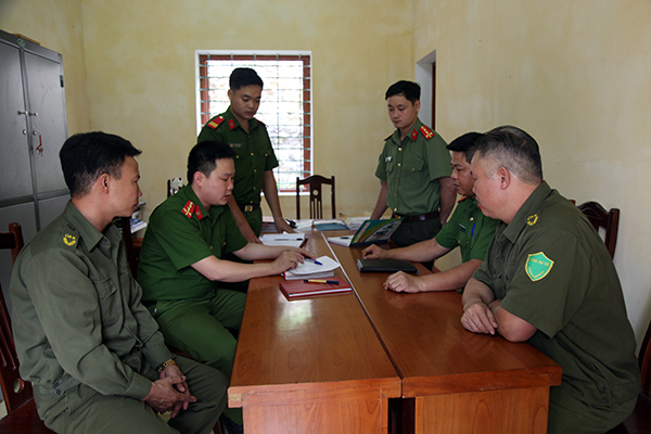 Công an xã Cúc Đường, huyện Võ Nhai triển khai kế hoạch đảm bảo an ninh, trật tự.