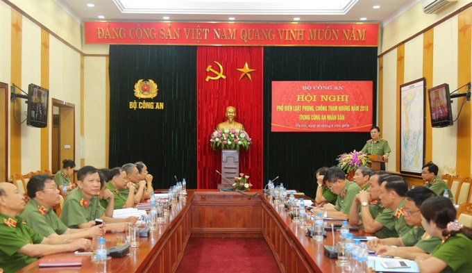 Trung tướng Nguyễn Ngọc Anh phát biểu khai mạc Hội nghị