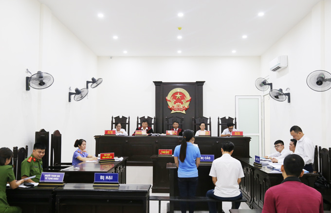 Toàn cảnh phiên tòa thực tế tại tòa án nhân dân cấp cao tại Hà Nội