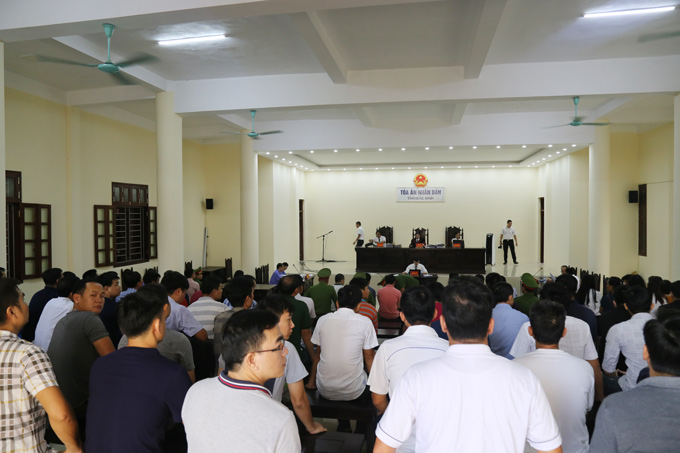Học viên lớp bồi dưỡng kỹ năng tham dự phiên tòa khóa 5, Học viện CSND theo dõi phiên tòa tại phòng xử án Tòa án nhân dân Tỉnh Bắc Ninh
