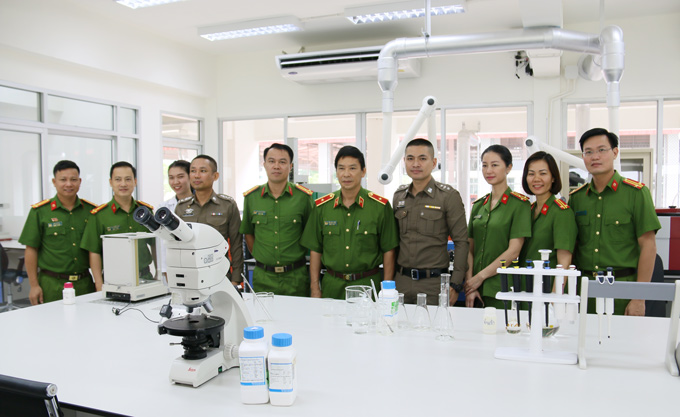 Đoàn thăm quan cơ sở vật chất Học viện CSHG Thái Lan
