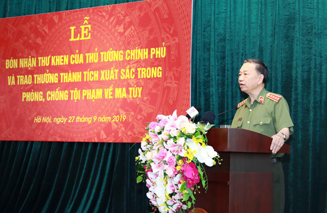 Bộ trưởng Tô Lâm phát biểu tại buổi Lễ.