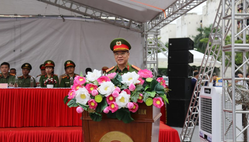 Đại tá Trần Ngọc Dương, Phó Giám đốc Công an thành phố Hà Nội đánh giá buổi diễn tập