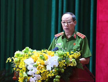 Thứ trưởng Lê Quý Vương quán triệt Nghị quyết của Đảng ủy Công an Trung ương về công tác năm 2021 và những năm tiếp theo.
