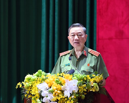 Bộ trưởng Tô Lâm phát biểu đáp từ tại Hội nghị.