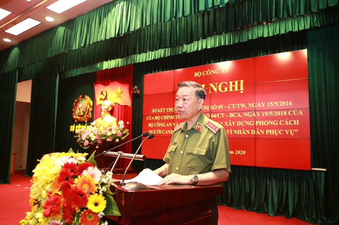 Bộ trưởng Tô Lâm phát biểu khai mạc hội nghị.