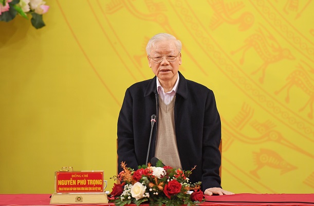 Tổng Bí thư Nguyễn Phú Trọng phát biểu tại Hội nghị