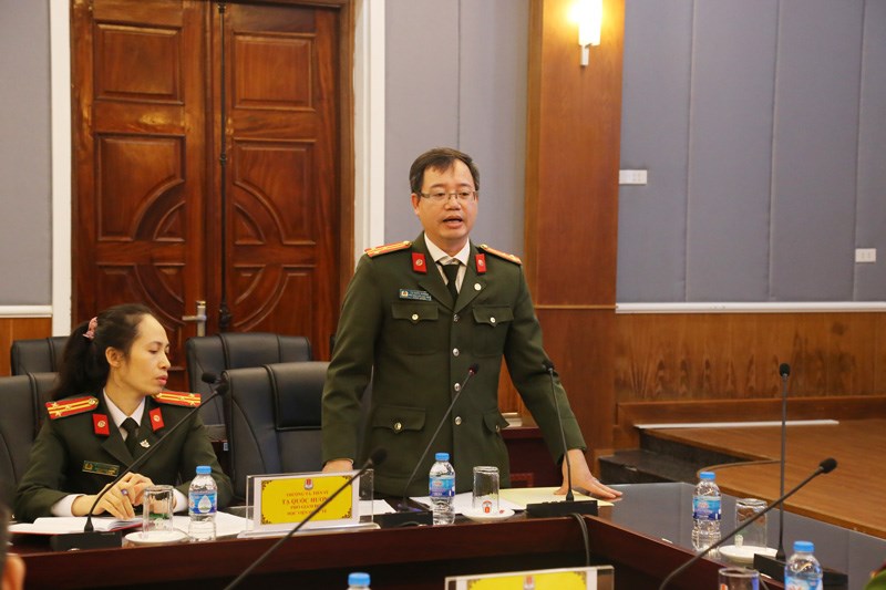 Thượng tá, TS Tạ Quốc Hương, Phó Giám đốc Học viện Quốc tế hy vọng mối quan hệ tốt đẹp giữa hai đơn vị sẽ ngày càng phát triển