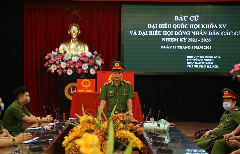 Thiếu tướng, GS.TS Nguyễn Đắc Hoan phát biểu tổng kết sau buổi kiểm tra
