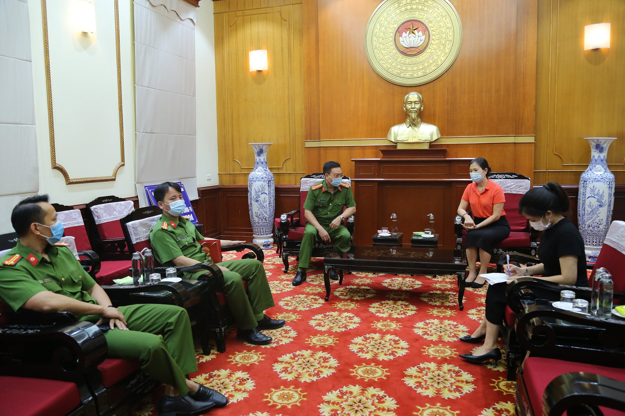 Đoàn công tác của Học viện CSND tại trụ sở Ủy ban Trung ương Mặt trận Tổ quốc Việt Nam