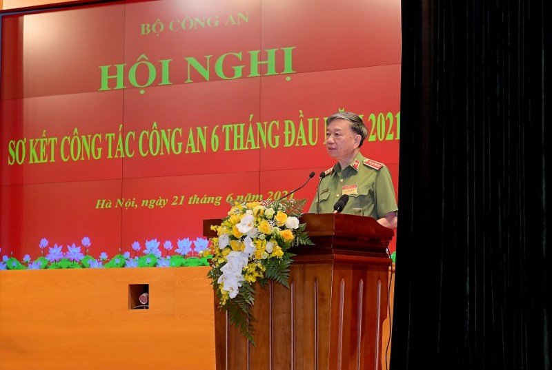 Bộ trưởng Tô Lâm phát biểu kết luận Hội nghị
