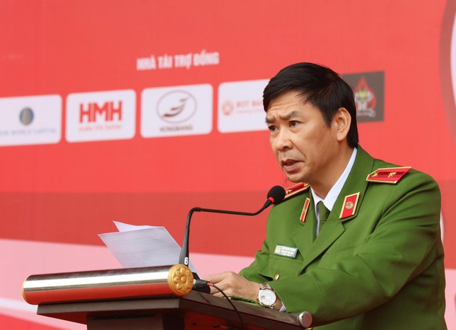 Thiếu tướng GS.TS Trần Minh Hưởng - Giám đốc Học viện CSND phát biểu tại Lễ khai mạc