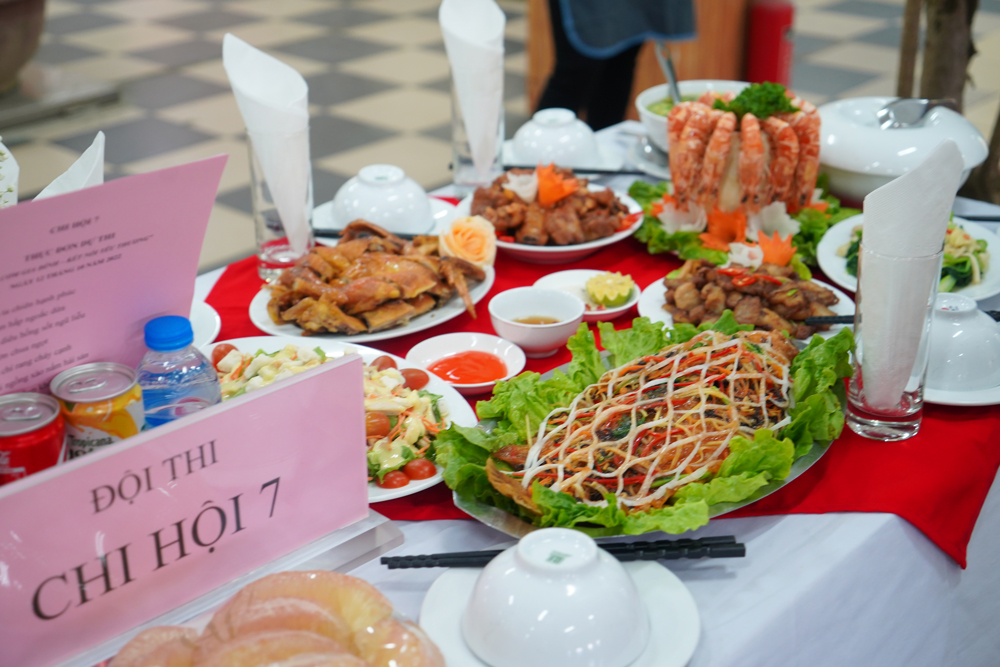 Các món ăn tham gia Hội thi đều đẹp về thẩm mỹ, ngon về chất lượng và đảm bảo vệ sinh an toàn thực phẩm