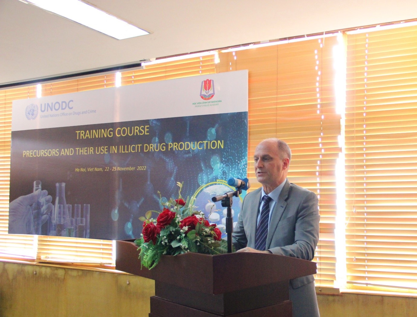 Ông Reiner Pungs, Quản lý Chương trình phòng, chống mua bán bất hợp pháp tiền chất - UNODC khu vực Đông Nam Á và Thái Bình Dương