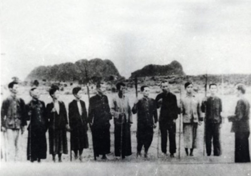 Đội tự vệ huyện Hoà Quân và Đông Sớ trong cao trào Xô Viết Nghệ Tĩnh 1930 - 1931 (Ảnh tư liệu).