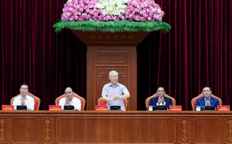 Tổng Bí thư Nguyễn Phú Trọng chủ trì và phát biểu chỉ đạo tại Hội nghị.