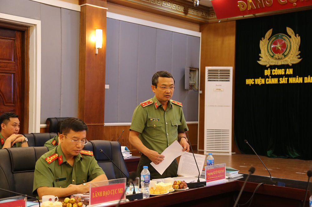 Trung tướng Nguyễn Ngọc Toàn phát biểu tại Hội nghị