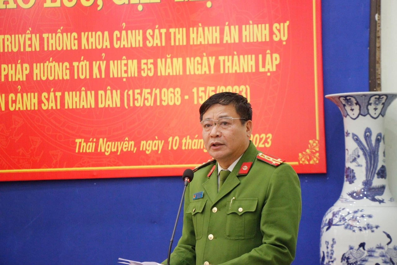 Đại tá Hoàng Ngọc Bình, Trưởng khoa Cảnh sát THAHS và HTTP điểm lại quá trình xây dựng và phát triển của đơn vị